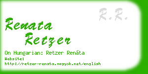 renata retzer business card